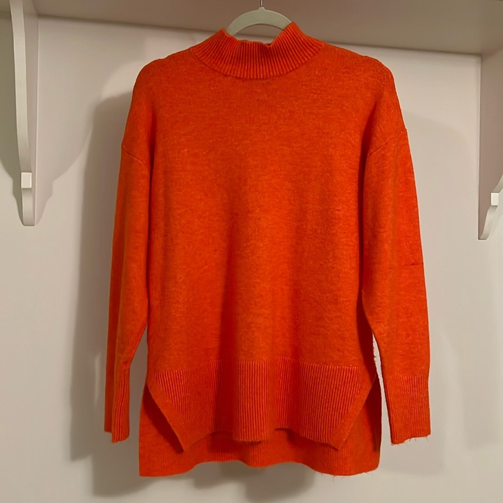Ann Taylor Mock Turtleneck Tunic Sweater